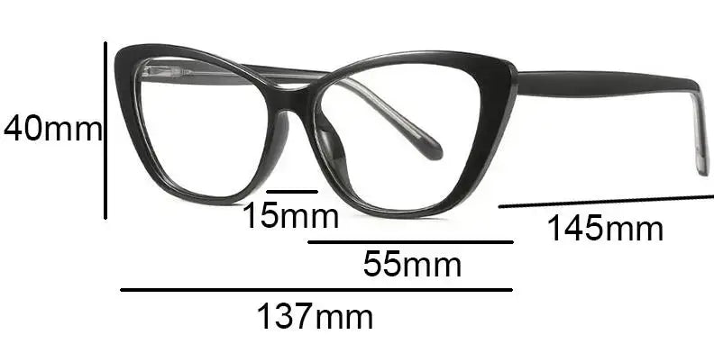 Retro Anti Glare Blue Filter Eyeglasses